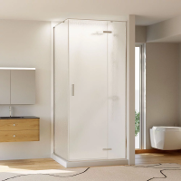 Душевой угол раздвижной прямоугольный RV073R/R-90100-06-C4 900х1000х1950 Цвет профиля Хром Стекло Дождь Veconi