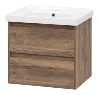 Dallas - 60 Тумба подвесная ДСП (Дуб Галифакс) + раковина УТ000012648 Brevita