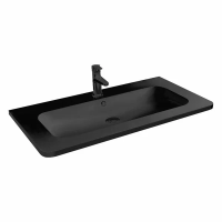 Раковина VCB-11800B из искусственного камня, цвет черный Vincea