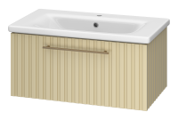 ALICANTE - 80 Тумба подвесная с 1 ящ. капучино + раковина УТ000015786 Brevita