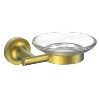 Мыльница с держателем WONZON & WOGHAN SIMPLE, Брашированное золото (WW-6522-BG)