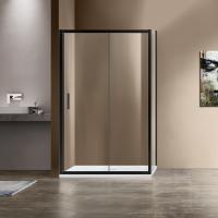 Душевой уголок, прямоугольный Garda VSR-1G9014CLB 1400х900х1900 цвет черный стекло прозрачное Vincea