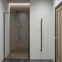 Полотенцесушитель элетрический из нержавеющей стали с таймером черный 127 x1370 x 99 VTD-1DBE VINCEA