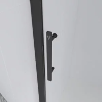 Душевая дверь раздвижная E1-B-100-01-C9 1000x1950 Цвет профиля Чёрный матовый Стекло  Прозрачное  Veconi