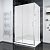 Душевой угол раздвижной прямоугольный RV055M-10080-07-C8 1000х800х1950 Цвет профиля Хром Стекло Матовое Veconi